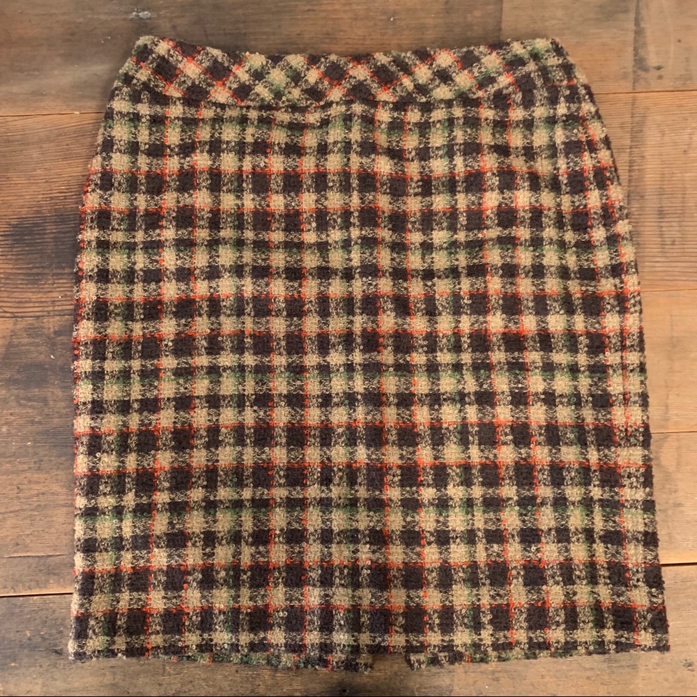 Pendleton Brown Tweed Mini Skirt